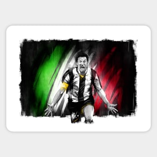 Alessandro Del Piero Juventus Serie A Football Artwork Sticker